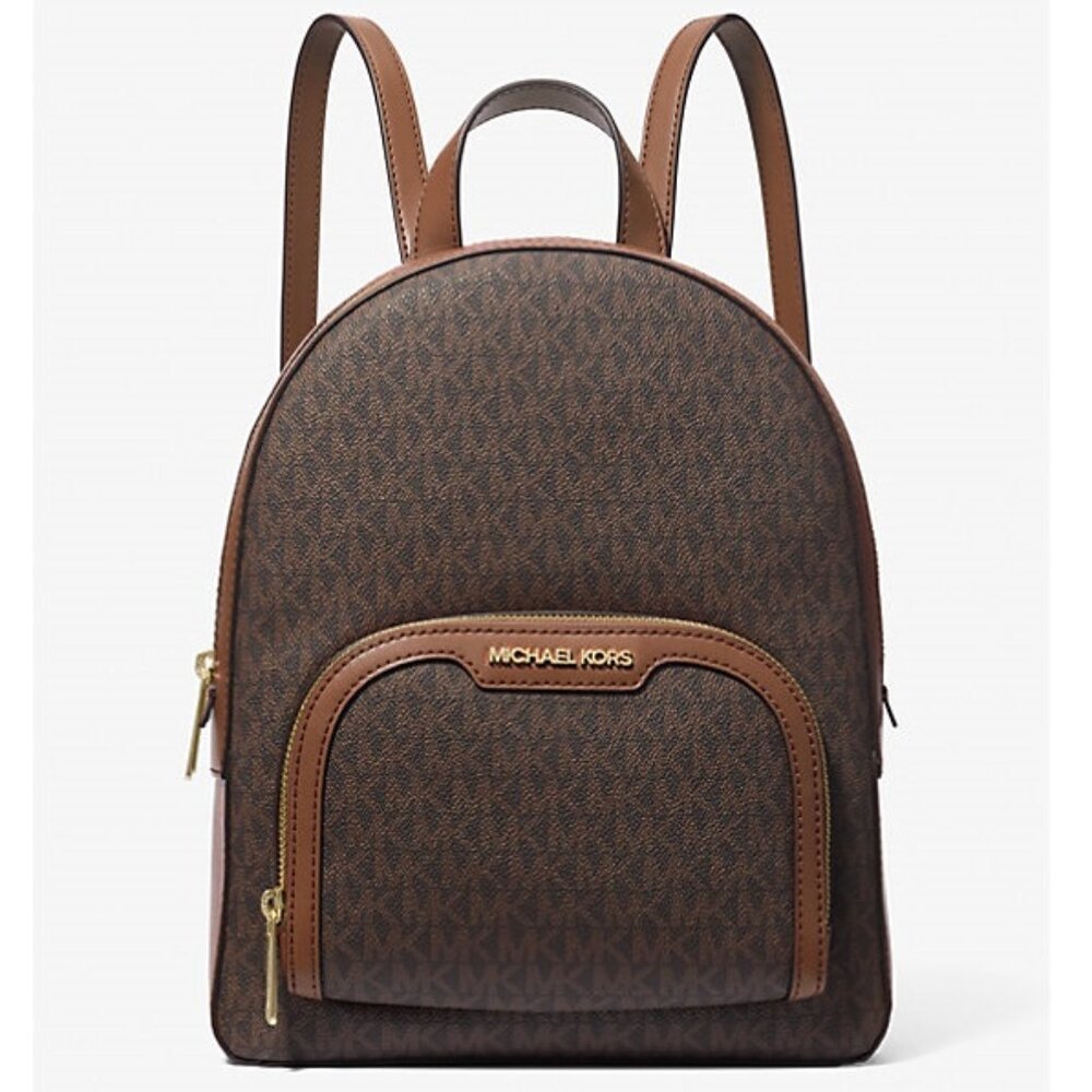 Michael Kors Jaycee Medium Logo Backpack in Brown Women's Handbag